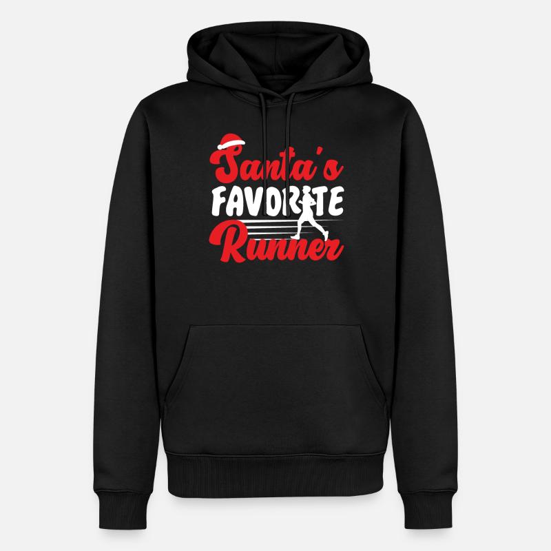 Running Runner Semi-Marathon - Sweat à capuche Premium bio Homme - noir