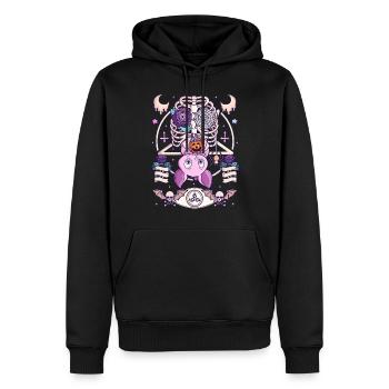 Horror Halloween Creepy Kawaii Pastel Goth - Männer Premium Bio Hoodie - Schwarz - Vorne - Nico (187cm)