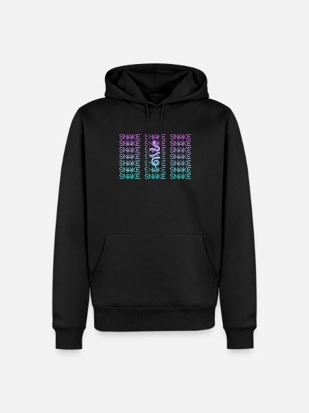 Snake - Men’s Premium Organic Hoodie - black