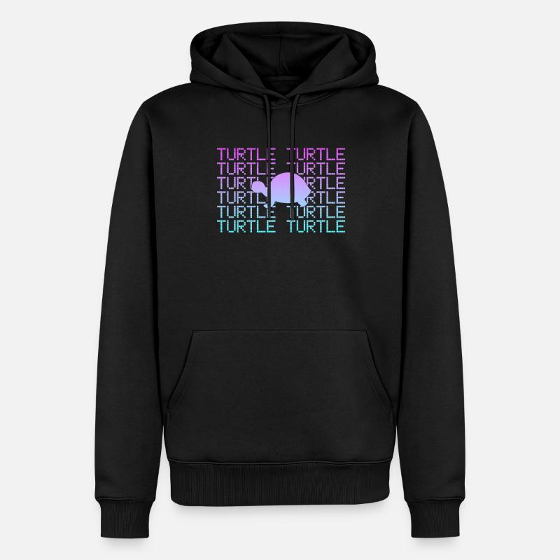 Tortue - Sweat à capuche Premium bio Homme - noir