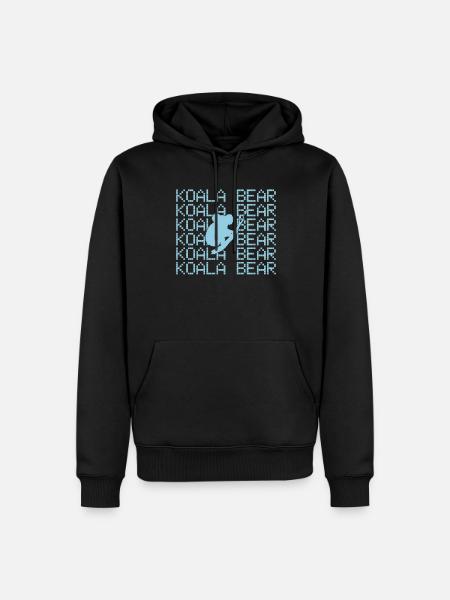 Ours Koala - Sweat à capuche Premium bio Homme - noir