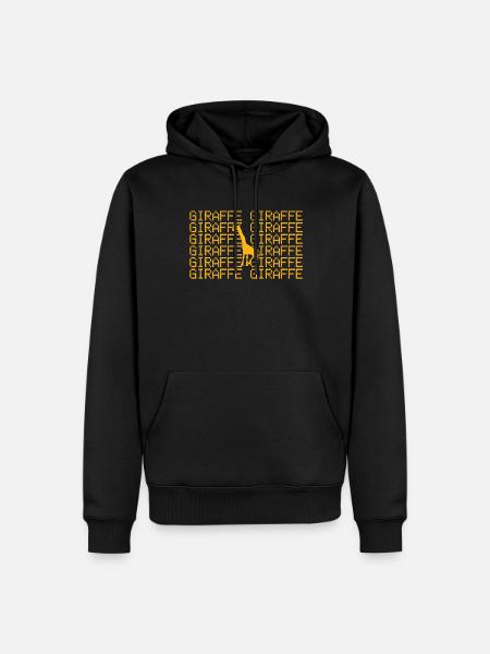 Giraffe - Men’s Premium Organic Hoodie - black