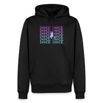 Dance - Men’s Premium Organic Hoodie - black - Front - Nico (187cm)