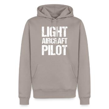 Pilot Of a Light Aircraft Jet Small Aircraft - Men’s Premium Organic Hoodie - taupe - Front - Nico (187cm)
