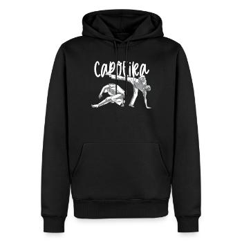 Capoeira Martial Arts Training Hobby Brazilian - Men’s Premium Organic Hoodie - black - Front - Nico (187cm)