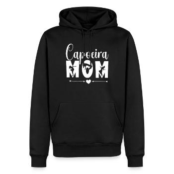Capoeira Mère Arts Martiaux Brésilien Hobby - Sweat à capuche Premium bio Homme - noir - Devant - Nico (187cm)
