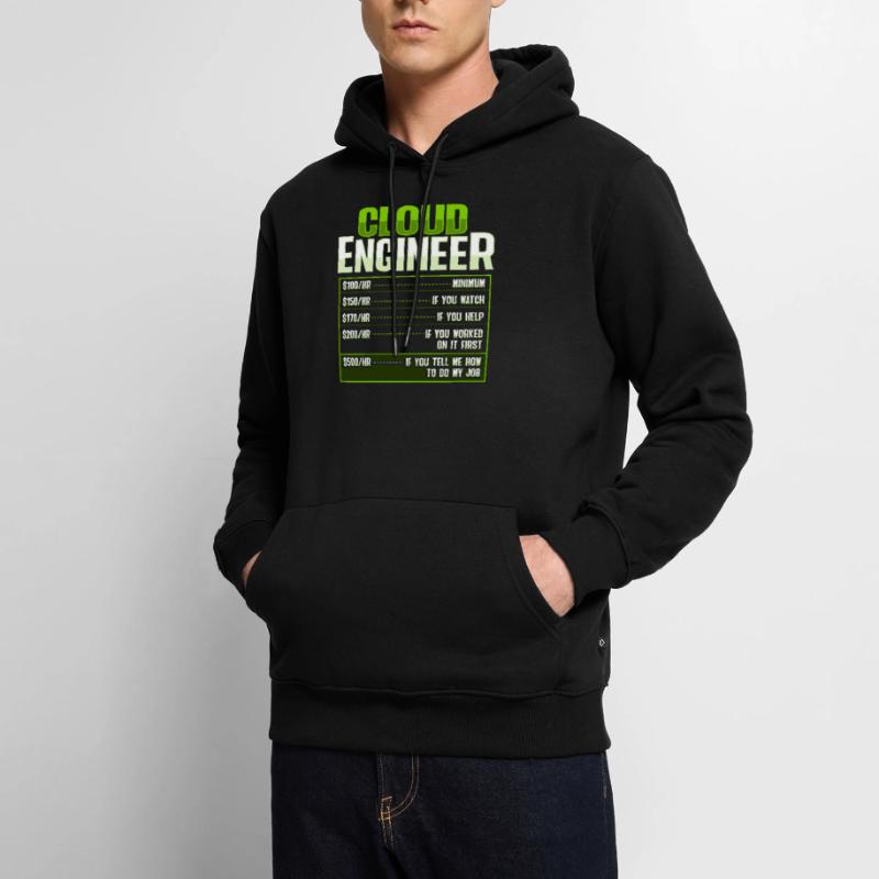 Sys Admin and Developer Cloud Devops Engineer Men’s Premium Organic Hoodie