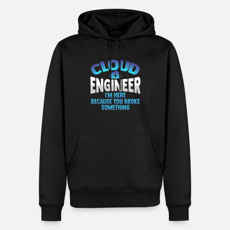 Administrateur Cloud Devops - Sweat à capuche Premium bio Homme - noir