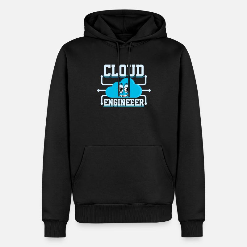 Administrateur Cloud Devops - Sweat à capuche Premium bio Homme - noir