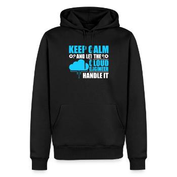 Cloud-Administrator Cloud-Devops - Männer Premium Bio Hoodie - Schwarz - Vorne - Nico (187cm)