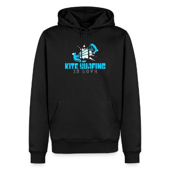 kite surfen - Männer Premium Bio Hoodie - Schwarz - Vorne - Nico (187cm)