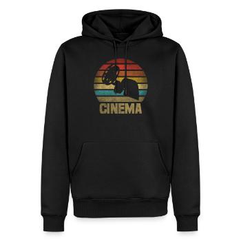 Movie Film Roll Cinema Retro Sunset - Männer Premium Bio Hoodie - Schwarz - Vorne - Nico (187cm)
