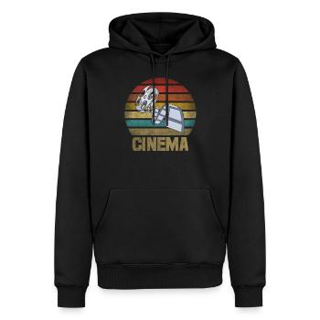 Movie Film Roll Cinema Retro Sunset - Männer Premium Bio Hoodie - Schwarz - Vorne - Nico (187cm)