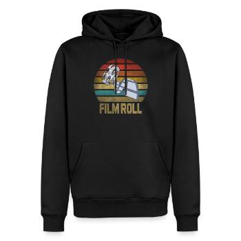 Movie Film Roll Cinema Retro Sunset - Männer Premium Bio Hoodie - Schwarz - Vorne - Nico (187cm)