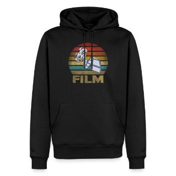 Movie Film Roll Cinema Retro Sunset - Männer Premium Bio Hoodie - Schwarz - Vorne - Nico (187cm)