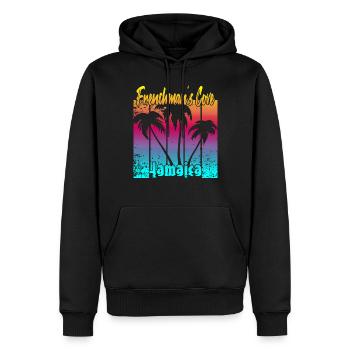 Frenchman's Cove Jamaica - Männer Premium Bio Hoodie - Schwarz - Vorne - Nico (187cm)
