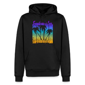 Frenchman's Cove Jamaica - Männer Premium Bio Hoodie - Schwarz - Vorne - Nico (187cm)