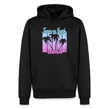 Treasure Beach Jamaica - Männer Premium Bio Hoodie - Schwarz - Vorne - Nico (187cm)