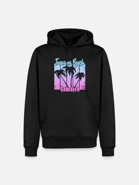 Treasure Beach Jamaica - Männer Premium Bio Hoodie - Schwarz