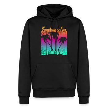 Frenchman's Cove Jamaica - Männer Premium Bio Hoodie - Schwarz - Vorne - Nico (187cm)