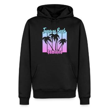 Treasure Beach Jamaica - Männer Premium Bio Hoodie - Schwarz - Vorne - Nico (187cm)