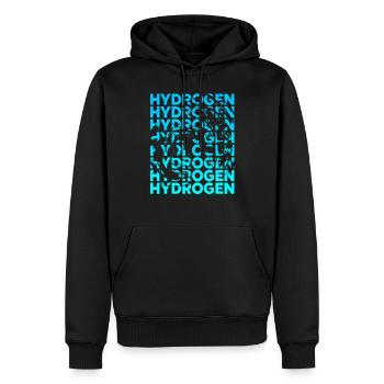 Hydrogen Hydrogen Energy Element - Men’s Premium Organic Hoodie - black - Front - Nico (187cm)