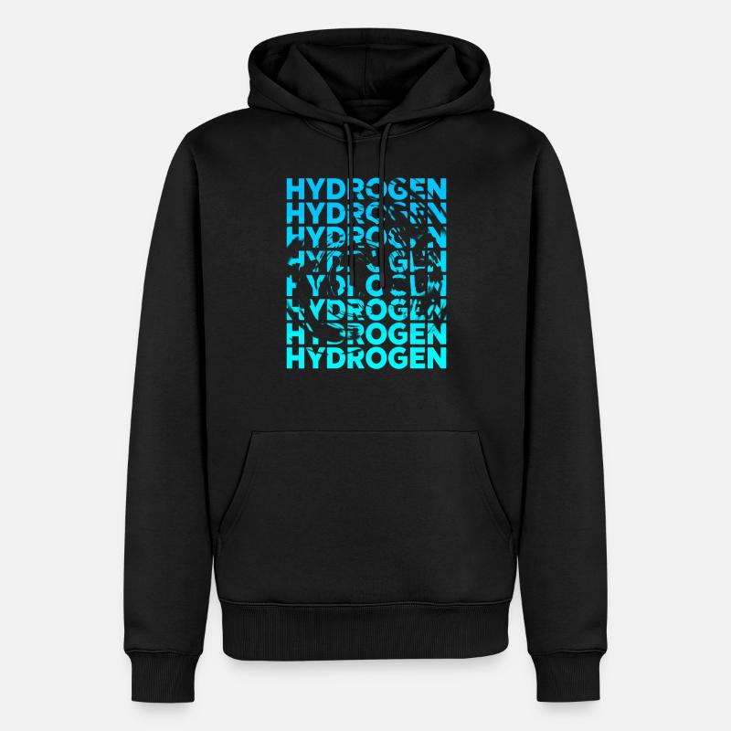 Hydrogène Hydrogène Élément d’énergie - Sweat à capuche Premium bio Homme - noir