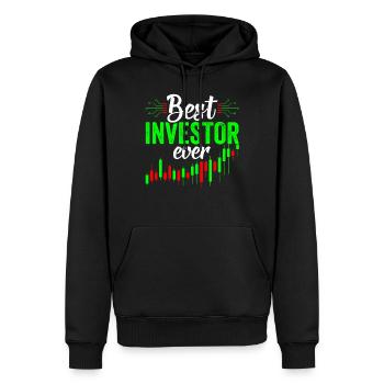Bester Investor Aller Zeiten Anleger Investieren - Männer Premium Bio Hoodie - Schwarz - Vorne - Nico (187cm)