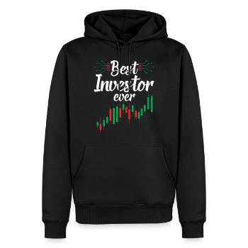 Bester Investor Aller Zeiten Investieren Anleger - Männer Premium Bio Hoodie - Schwarz - Vorne - Nico (187cm)