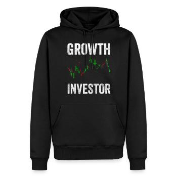 Wachstumsinvestor Growth Wachstum Anleger Anlegen - Männer Premium Bio Hoodie - Schwarz - Vorne - Nico (187cm)