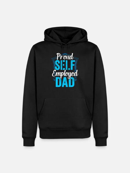 Stolzer Selbständiger Vater Selbstständig - Männer Premium Bio Hoodie - Schwarz