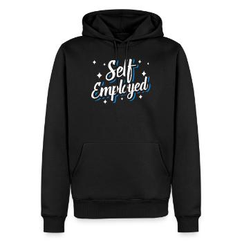 Freelance freelance - Sweat à capuche Premium bio Homme - noir - Devant - Nico (187cm)