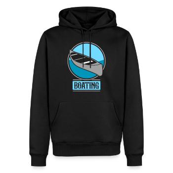 Boating Yacht Sailboat Boat Boat - Men’s Premium Organic Hoodie - black - Front - Nico (187cm)