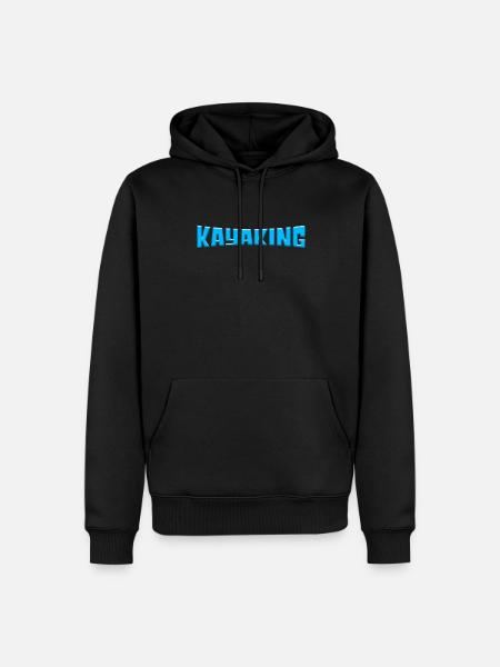Kayaking - Men’s Premium Organic Hoodie - black