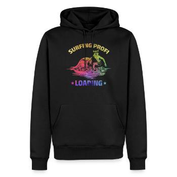 Surfer Surfing Profi Loading Lustiges Surfen - Männer Premium Bio Hoodie - Schwarz - Vorne - Nico (187cm)