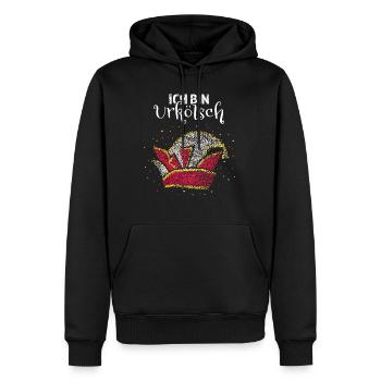 Kölscher Bruder Narrenkappe Karneval Köln - Männer Premium Bio Hoodie - Schwarz - Vorne - Nico (187cm)