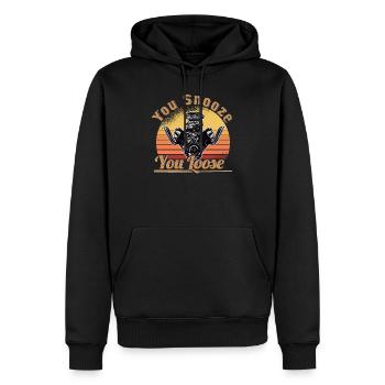 Pilote de course Racing Car Tuning Racing Motorsport - Sweat à capuche Premium bio Homme - noir - Devant - Nico (187cm)