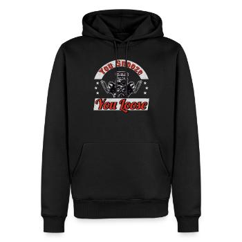 Rennfahrer Rennwagen Tuning Rennsport Motorsport - Männer Premium Bio Hoodie - Schwarz - Vorne - Nico (187cm)