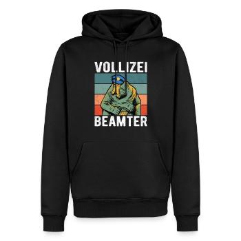 Vollizei Beamter Vatertag Bier Party Saufen Shirt - Männer Premium Bio Hoodie - Schwarz - Vorne - Nico (187cm)
