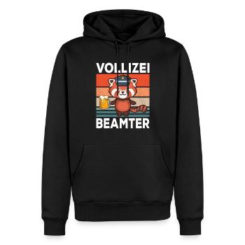 Vollizei Beamter Vatertag Bier Party Saufen Shirt - Männer Premium Bio Hoodie - Schwarz - Vorne - Nico (187cm)