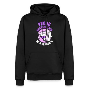 Stolze Großmutter Eines Absolventen Absolvent - Männer Premium Bio Hoodie - Schwarz - Vorne - Nico (187cm)