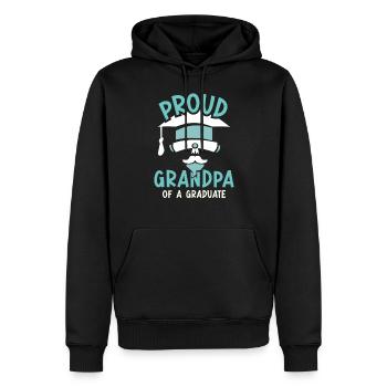 Stolzer Großvater Eines Absolventen Absolvent - Männer Premium Bio Hoodie - Schwarz - Vorne - Nico (187cm)