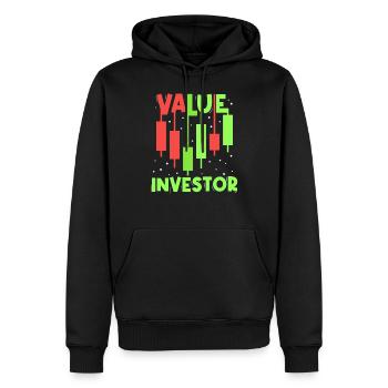 Value Investor Investieren Anleger Finanzier - Männer Premium Bio Hoodie - Schwarz - Vorne - Nico (187cm)