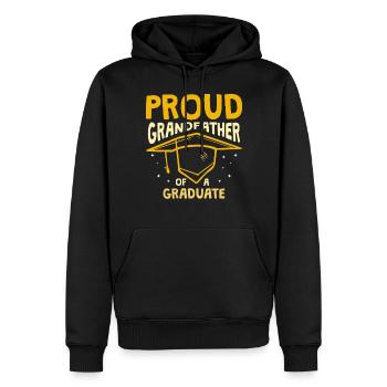 Stolzer Großvater Eines Absolventen Absolvent - Männer Premium Bio Hoodie - Schwarz - Vorne - Nico (187cm)