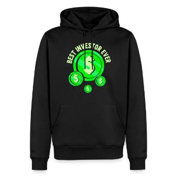 Bester Investor Aller Zeiten Anleger Investieren - Männer Premium Bio Hoodie - Schwarz - Vorne - Nico (187cm)