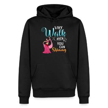 Danse du ventre Danse orientale Musique Danseur - Sweat à capuche Premium bio Homme - noir - Devant - Nico (187cm)