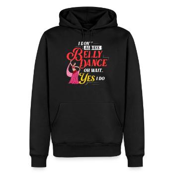 Danse du ventre Danse orientale Musique Danseur - Sweat à capuche Premium bio Homme - noir - Devant - Nico (187cm)