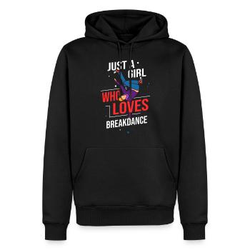 Breakdance Musik Breaking BBoy Bgirl - Männer Premium Bio Hoodie - Schwarz - Vorne - Nico (187cm)