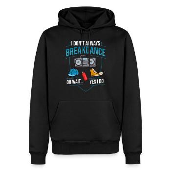 Breakdance Musik Breaking BBoy Bgirl - Männer Premium Bio Hoodie - Schwarz - Vorne - Nico (187cm)