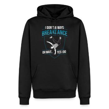 Breakdance Musik Breaking BBoy Bgirl - Männer Premium Bio Hoodie - Schwarz - Vorne - Nico (187cm)